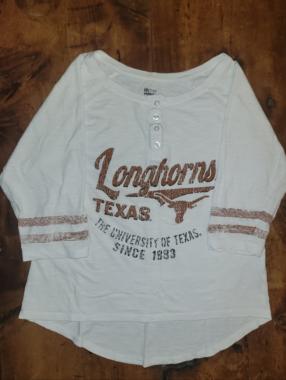 Texas Longhorns 3/4 Sleeve Tee